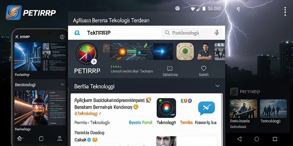 Tampilan antarmuka aplikasi PETIRRP yang menarik dan informatif.