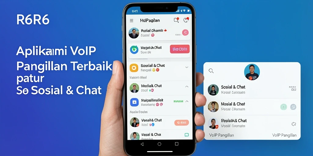 Antarmuka R6R6 yang intuitif untuk VoIP Panggilan.