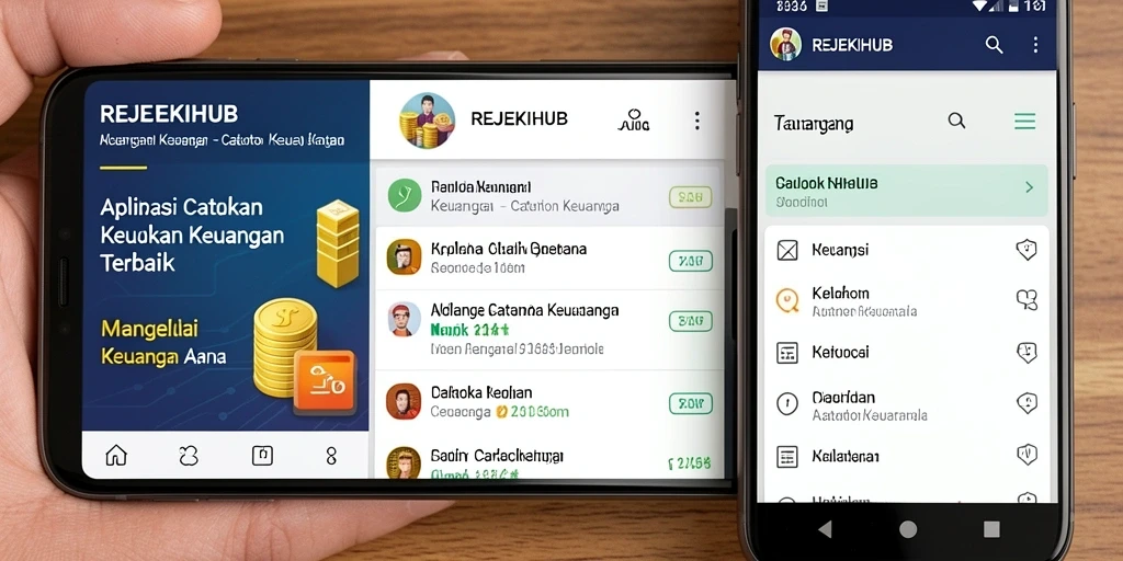 Tampilan antarmuka REJEKIHUB yang sederhana dan informatif.