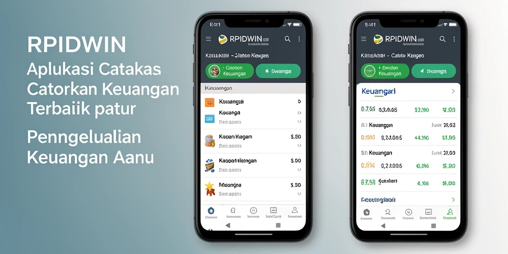 Screenshot RPIDWIN menampilkan antarmuka Catatan Keuangan yang intuitif.