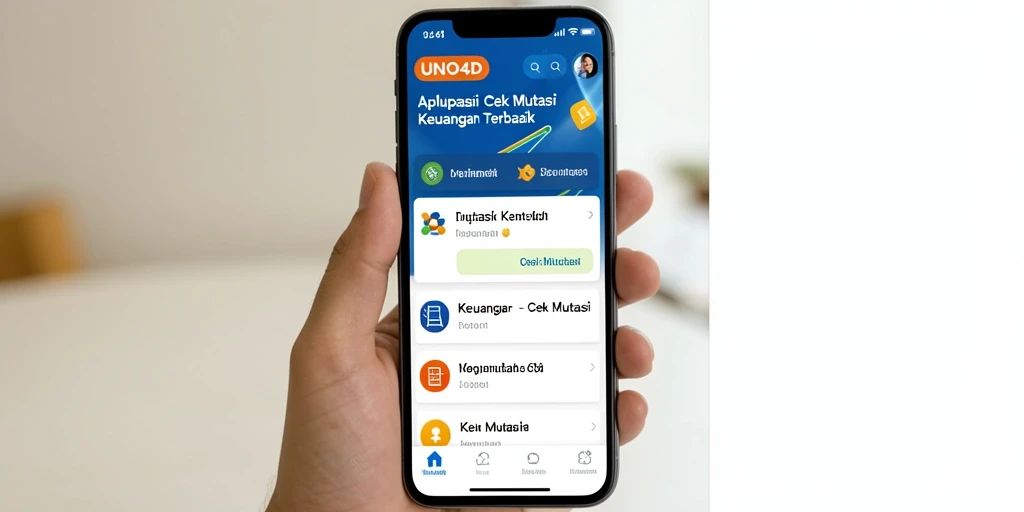 Screenshot antarmuka aplikasi UNO4D Cek Mutasi yang modern dan efisien.