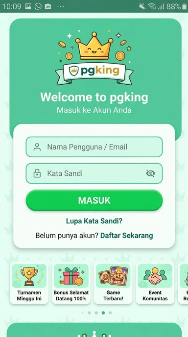 Panduan Masuk Akun pgking untuk Pengguna Android